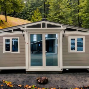 Expandable container house exterior view