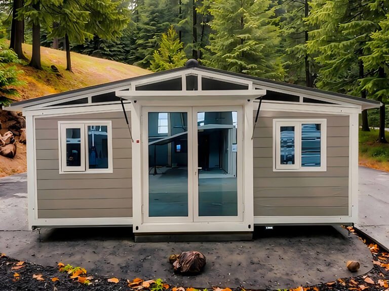 Expandable container house exterior view