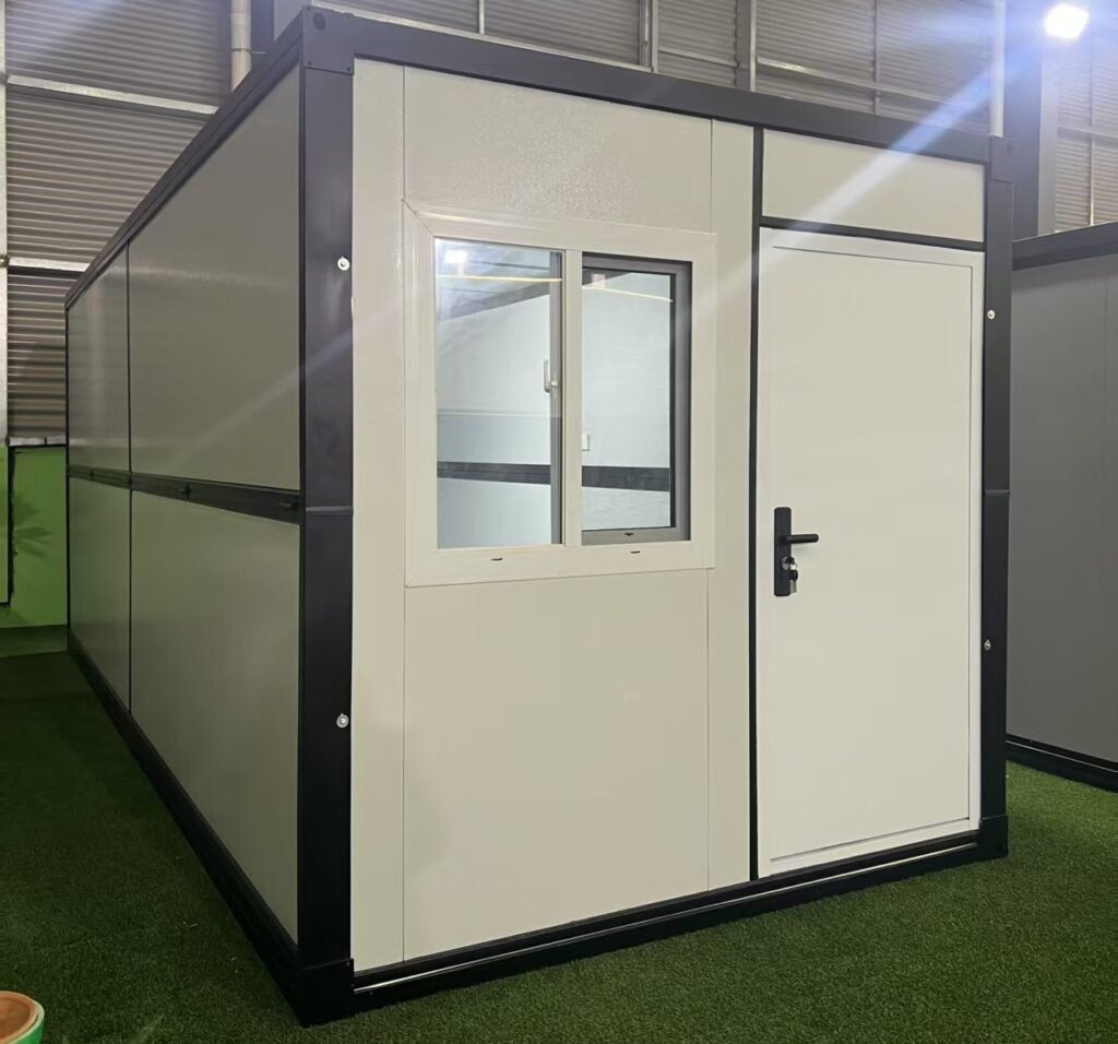 Modular container houses including accommodation office and toilet units for project sites