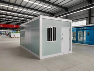 Modular container houses including accommodation office and toilet units for project sites