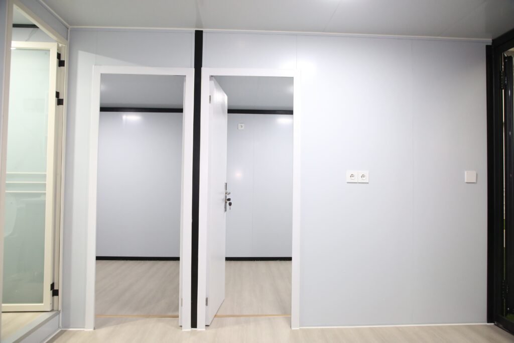 Expandable container house exterior view