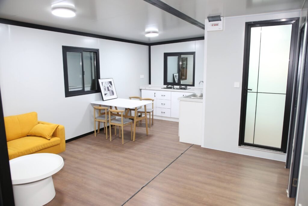 Expandable container house exterior view