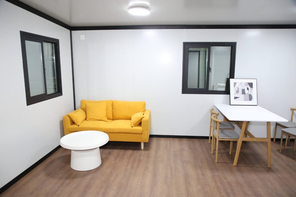 Expandable container house exterior view