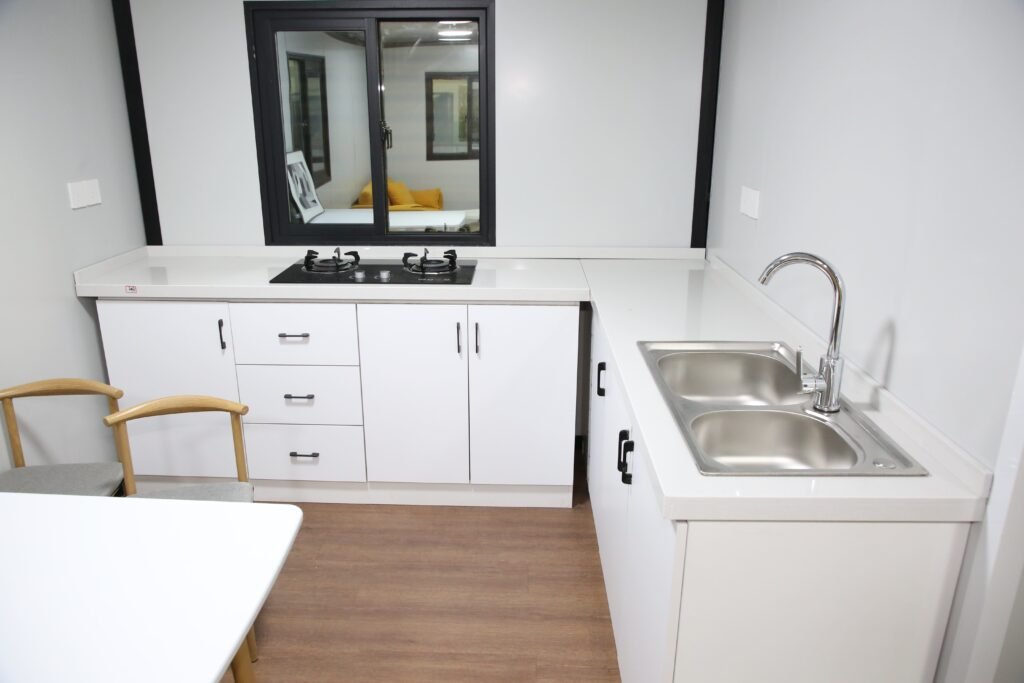 Expandable container house exterior view