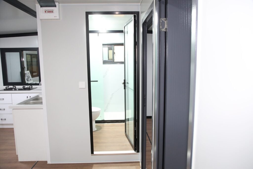 Expandable container house exterior view