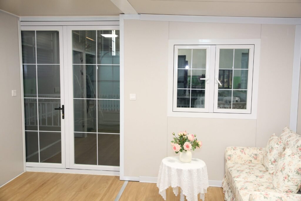 Expandable container house exterior view