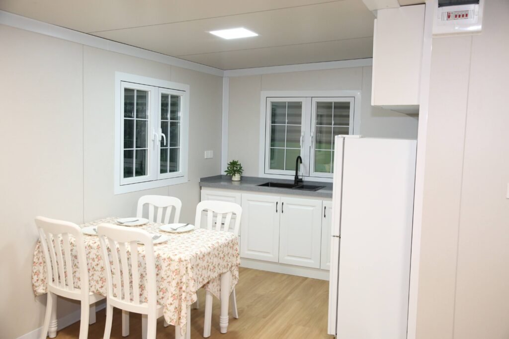 Expandable container house exterior view