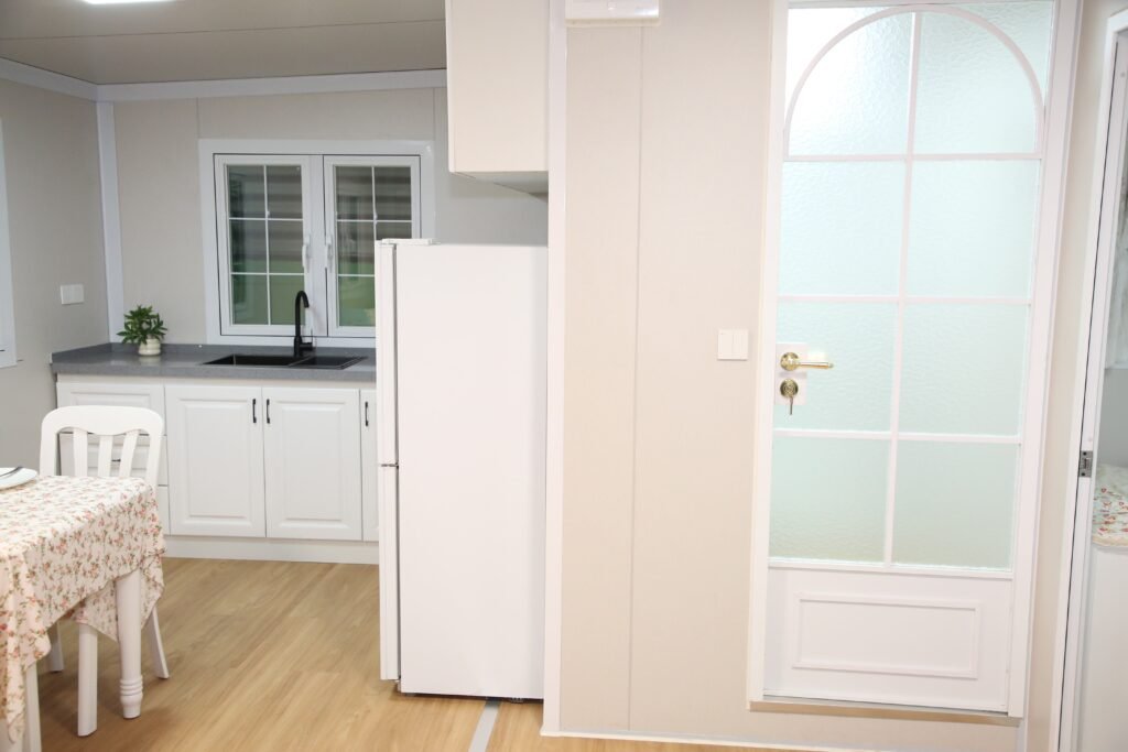 Expandable container house exterior view