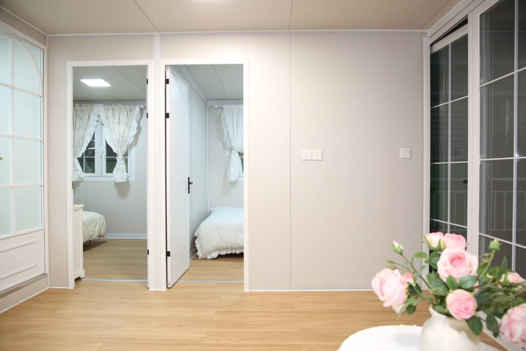 Expandable container house exterior view