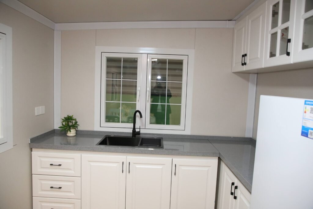 Expandable container house exterior view