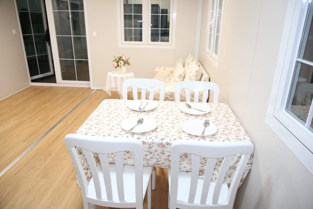 Expandable container house exterior view