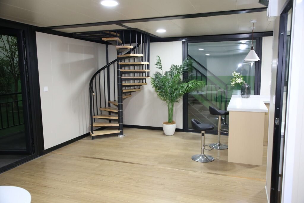 Expandable container house exterior view