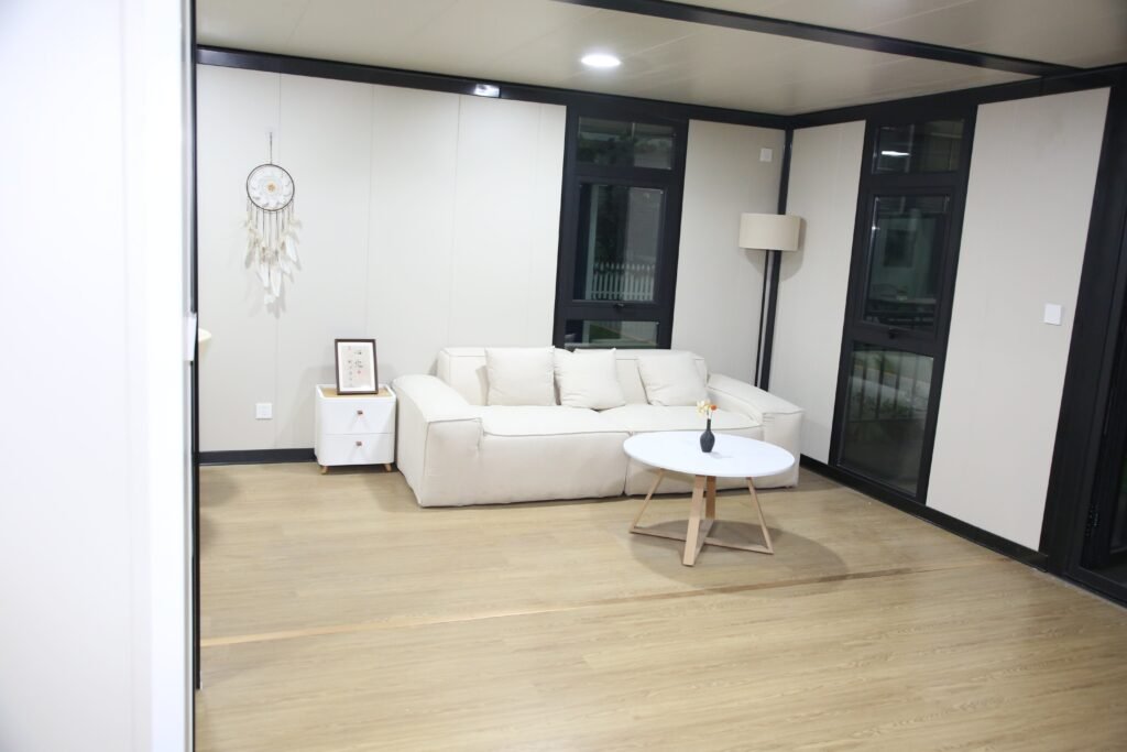 Expandable container house exterior view