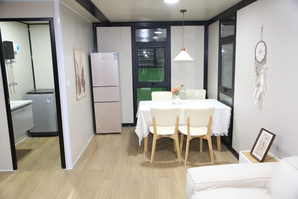 Expandable container house exterior view