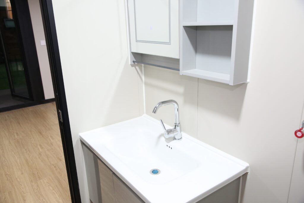 Expandable container house exterior view