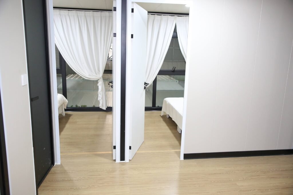 Expandable container house exterior view