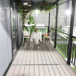 Expandable container house exterior view