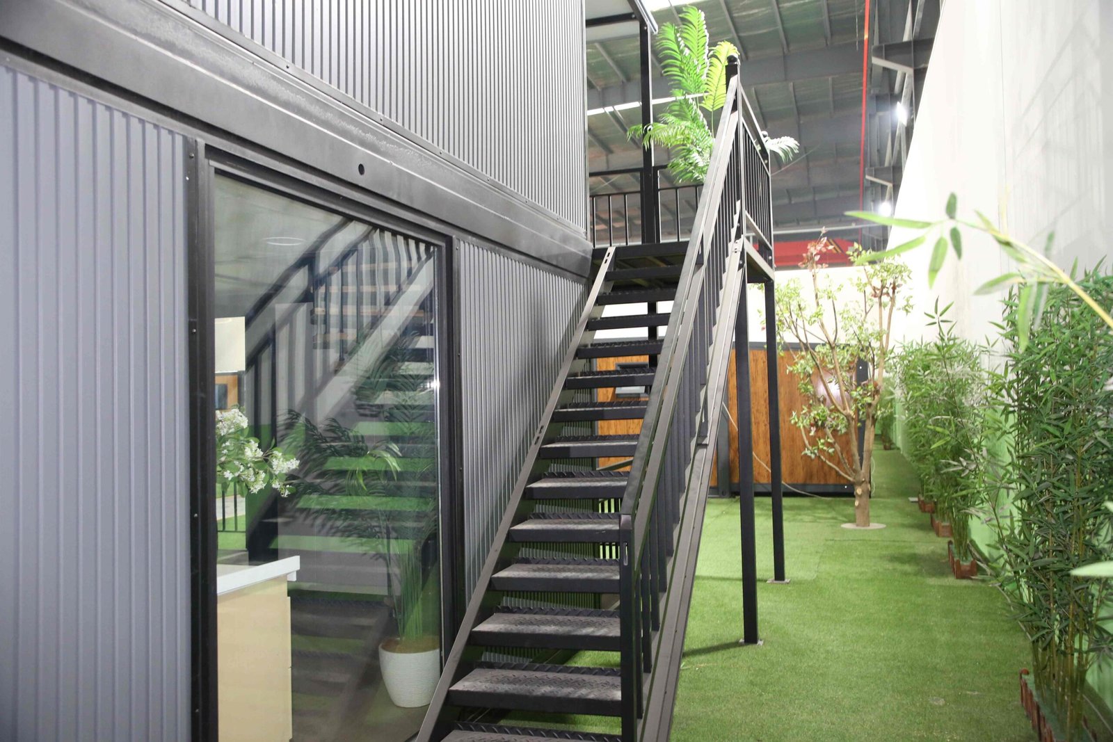 Expandable container house exterior view