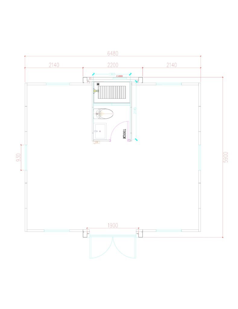 Common Layout Drawings for 20FT Expandable Container 2