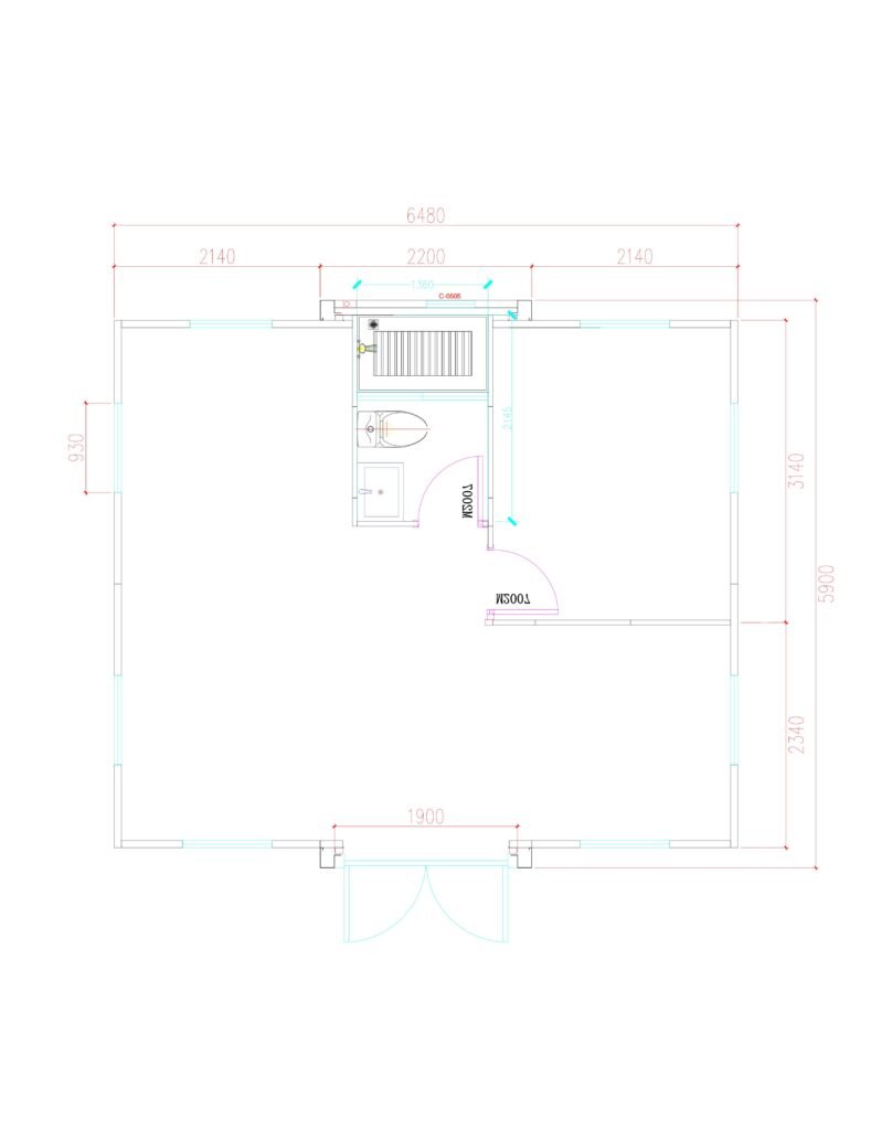 Common Layout Drawings for 20FT Expandable Container 3