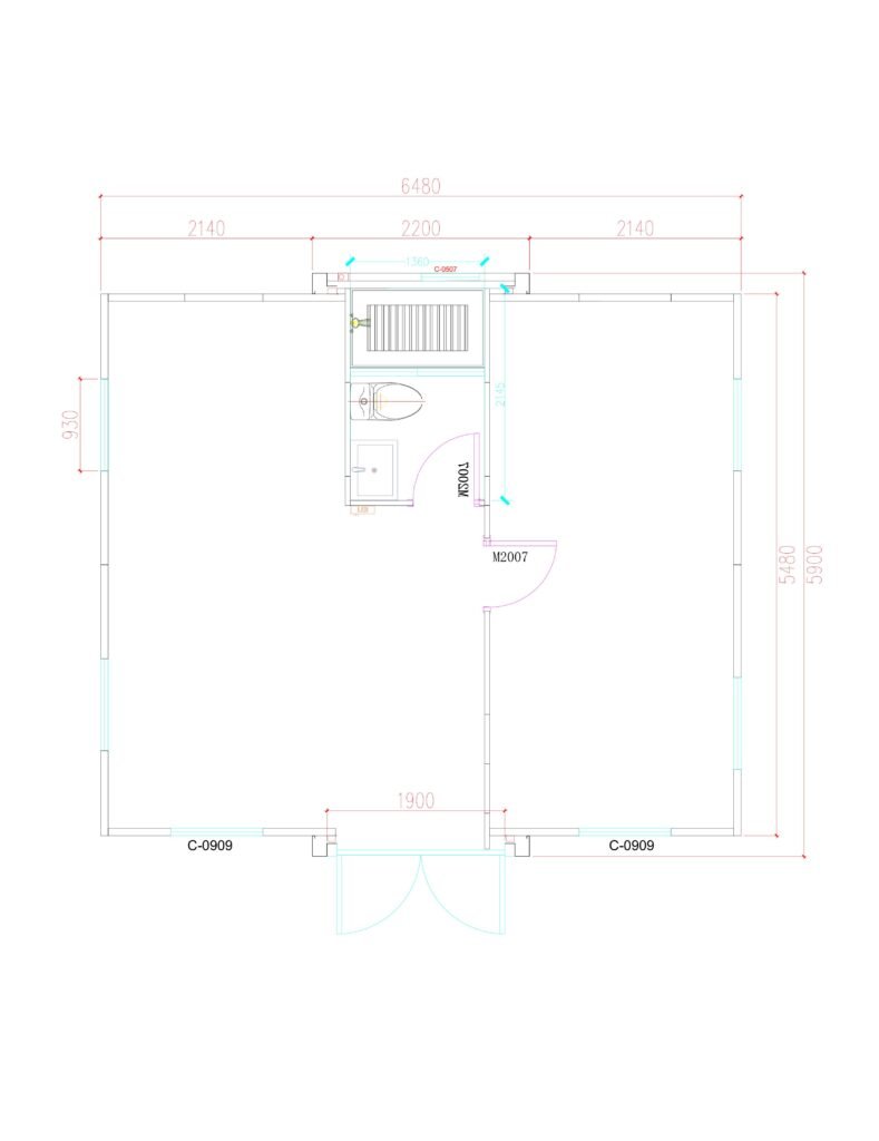 Common Layout Drawings for 20FT Expandable Container 4
