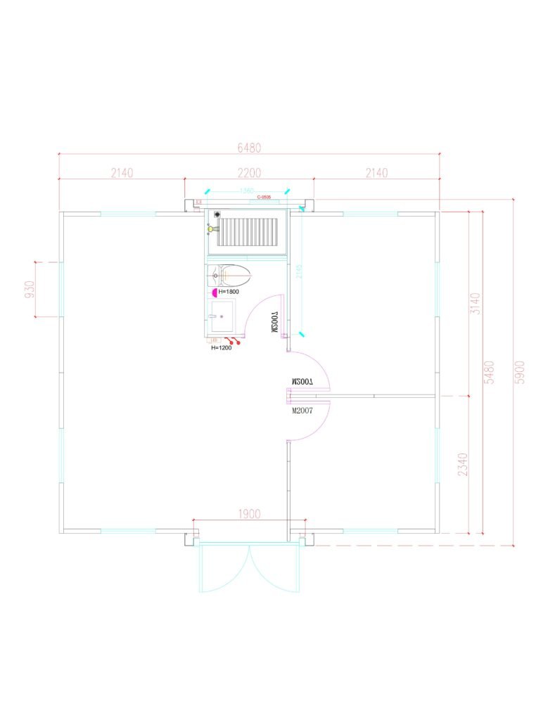 Common Layout Drawings for 20FT Expandable Container 5