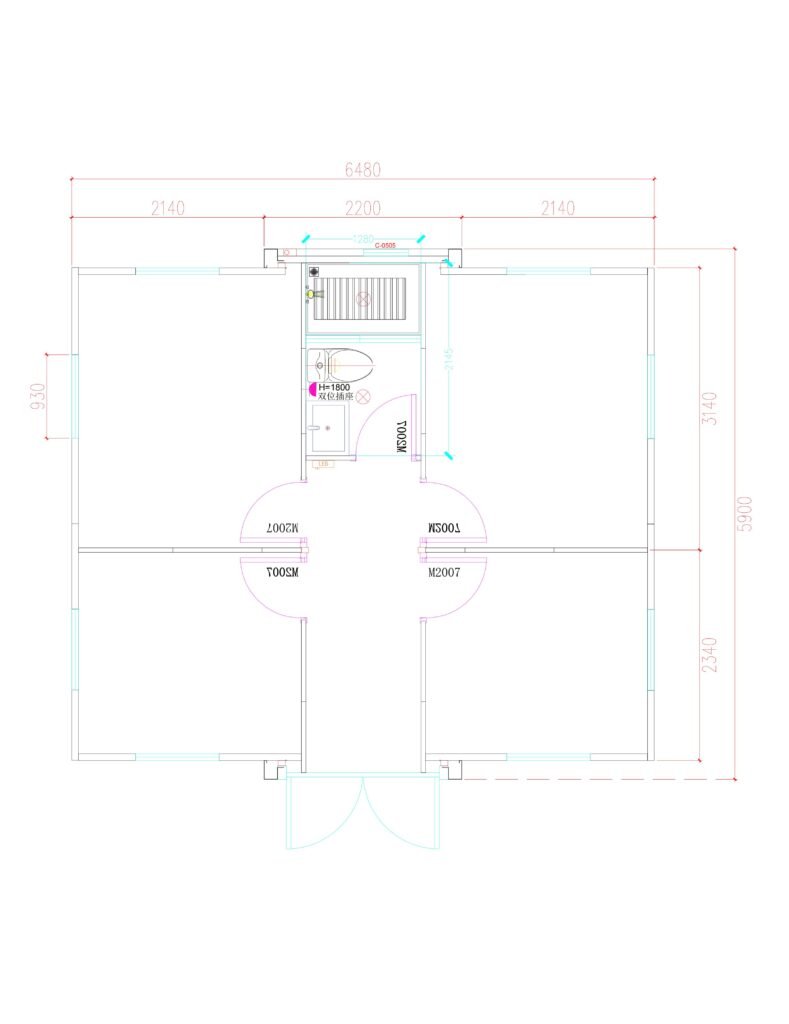 Common Layout Drawings for 20FT Expandable Container 8