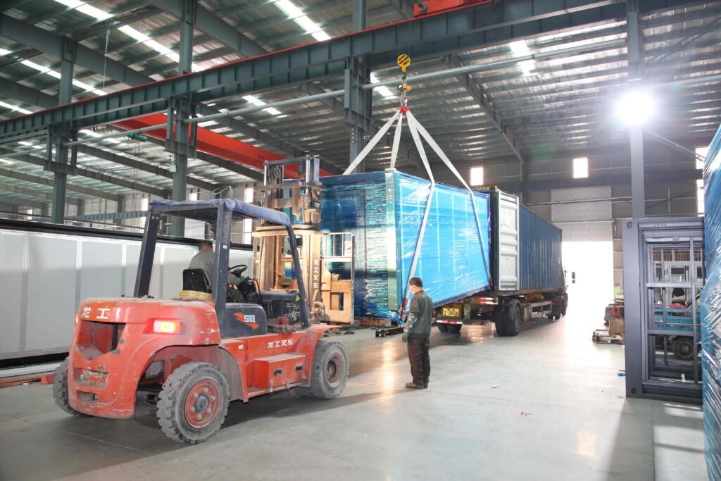 Loading of Expandable Container Houses