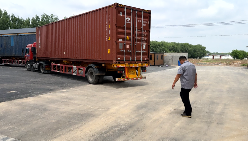 container house delivery from destination port to project site