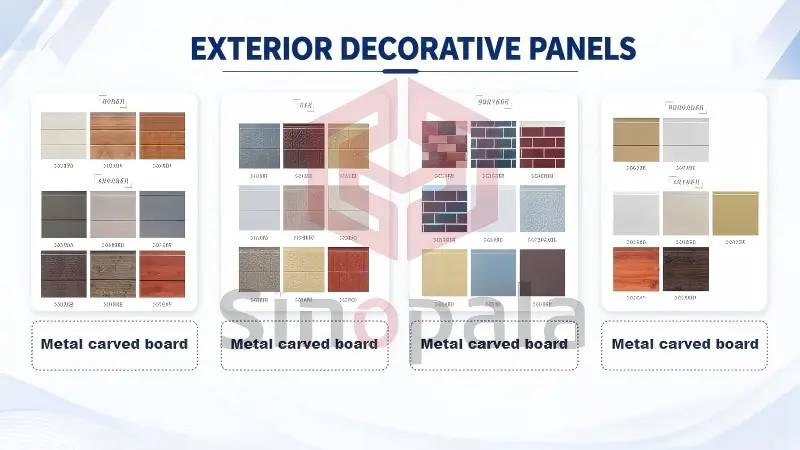exterior wall finishes(1)