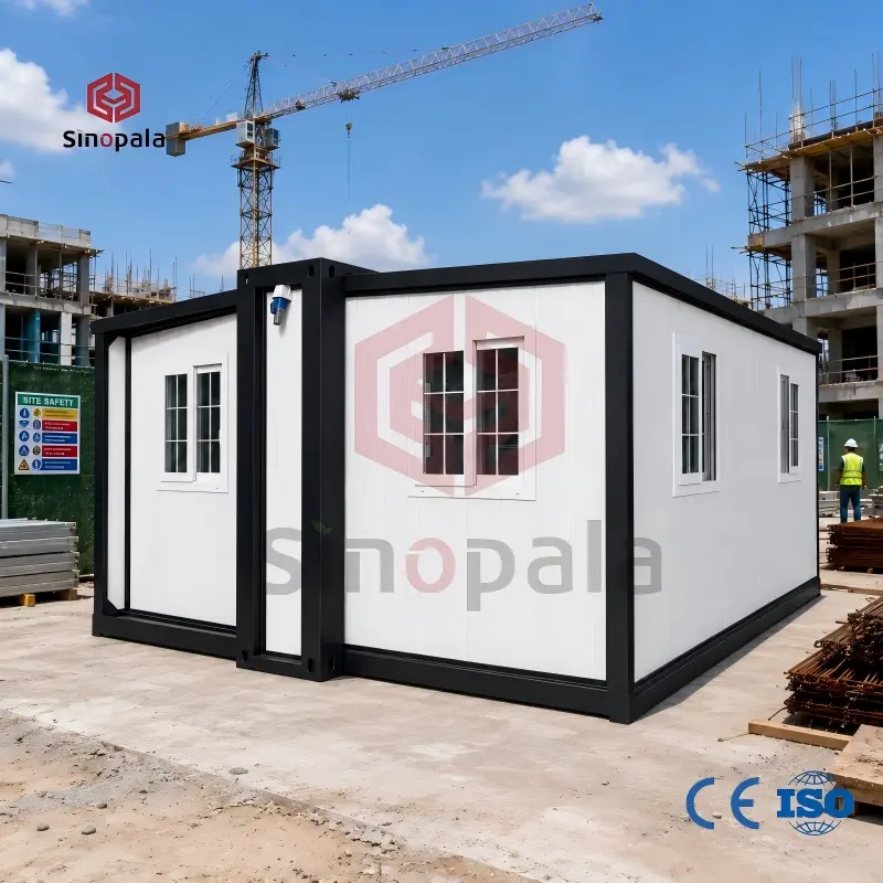 expandable container house for construction site office